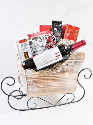 HOLIDAY GIFT BASKETS WITH WINE