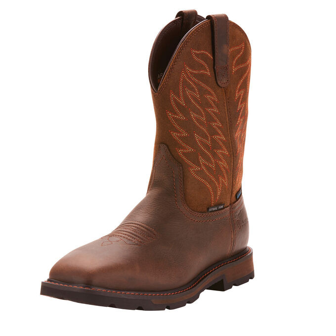 ariat men's groundbreaker square toe work boots