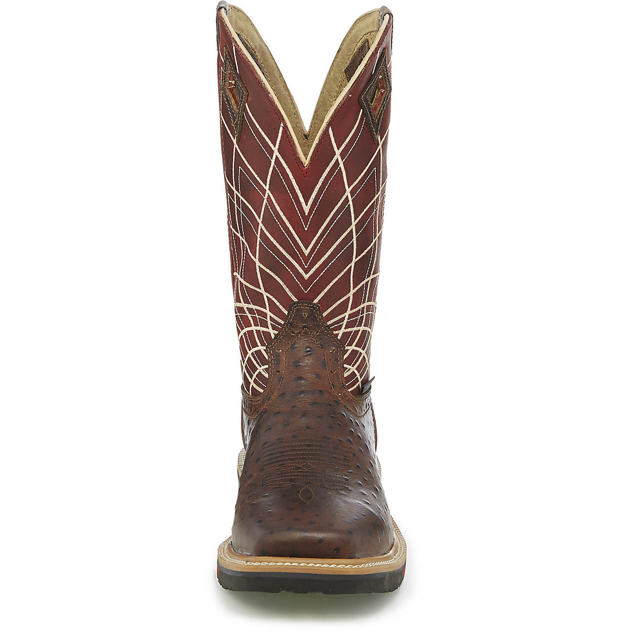 Justin Men\'s Brown 13D NWT Derrickman Ostrich EH Composite Toe Wellington Boots se4835 Men main image 4