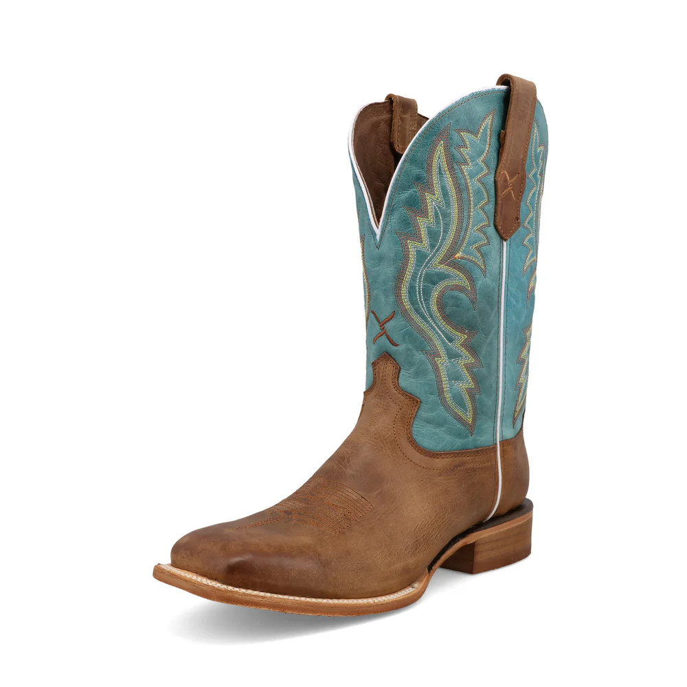 Twisted X Men's Rancher Cashew & Blue Grass Boots - MRAL032 - Leon