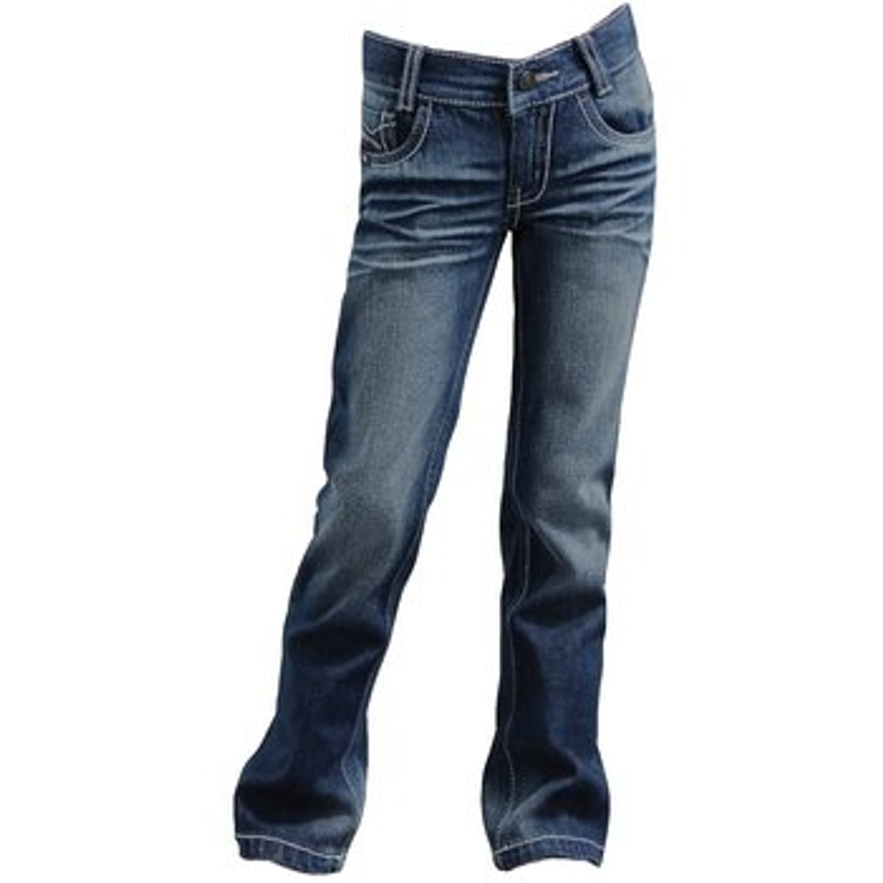 little girl western jeans