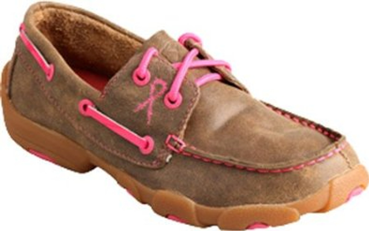 twisted x pink driving mocs