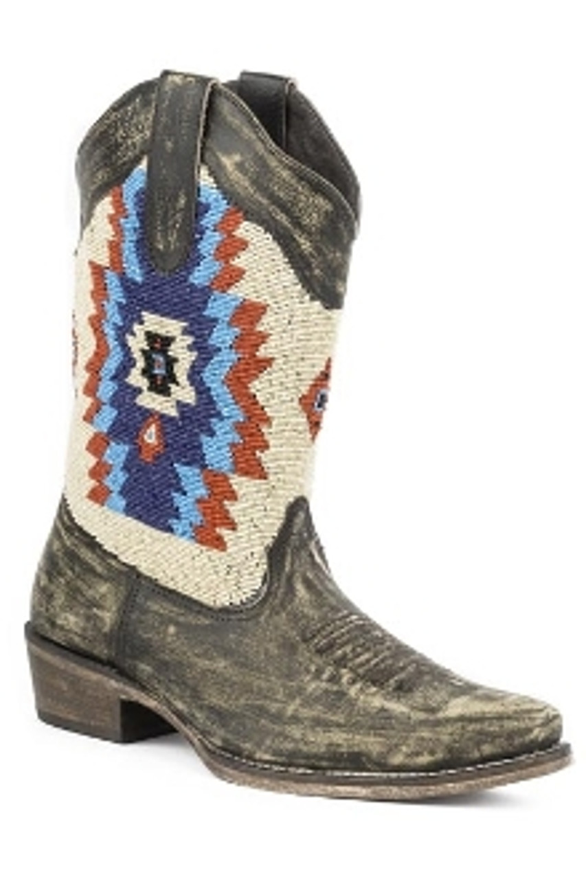 beaded cowboy boots