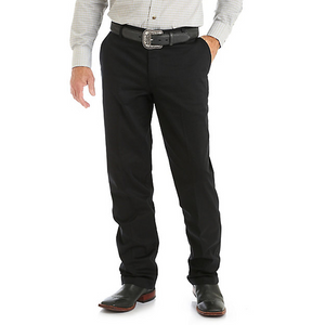 Wrangler Men's Casual Flat Front Western Pants - 00096BK Wrangler Men's Casual Flat Front Western Pants - 00096BK