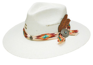 Charlie 1 Horse® Ladies' Navajo Straw Hat - CSNVJO Charlie 1 Horse® Ladies' Navajo Straw Hat - CSNVJO