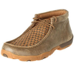 Men's Twisted X Bomber/Tan Patchwork Driving Mocs - MDM0033 Men's Twisted X Bomber/Tan Patchwork Driving Mocs - MDM0033