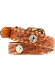M & F Western Boys Tooled Belt - N4413408 M & F Western Boys Tooled Belt - N4413408