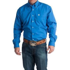 Cinch Mens Solid Long Sleeve Button Down Western Shirt - MTW1103799 Cinch Mens Solid Long Sleeve Button Down Western Shirt - MTW1103799