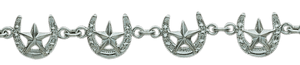 Bar V Ranch by Vogt Horseshoe with Star Bracelet - 311-061 Bar V Ranch by Vogt Horseshoe with Star Bracelet - 311-061