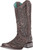 Corral Brown Grey Inlay Embroidery and Studs Square Toe Boots - E1512 Corral Brown Grey Inlay Embroidery and Studs Square Toe Boots - E1512
