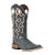 Circle G Ladies Blue Embroidery & Cut Out Square Toe Western Boots - L6095