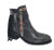 CORRAL BLACK FRINGES ANKLE BOOT - E1222