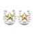 Small Stars & Horseshoe Post Earrings - ER803
