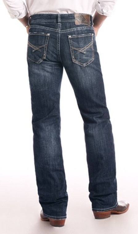 ROCK & ROLL Men's Regular Fit ReFlex Double Barrel Straight Leg Jeans  - M0S9256