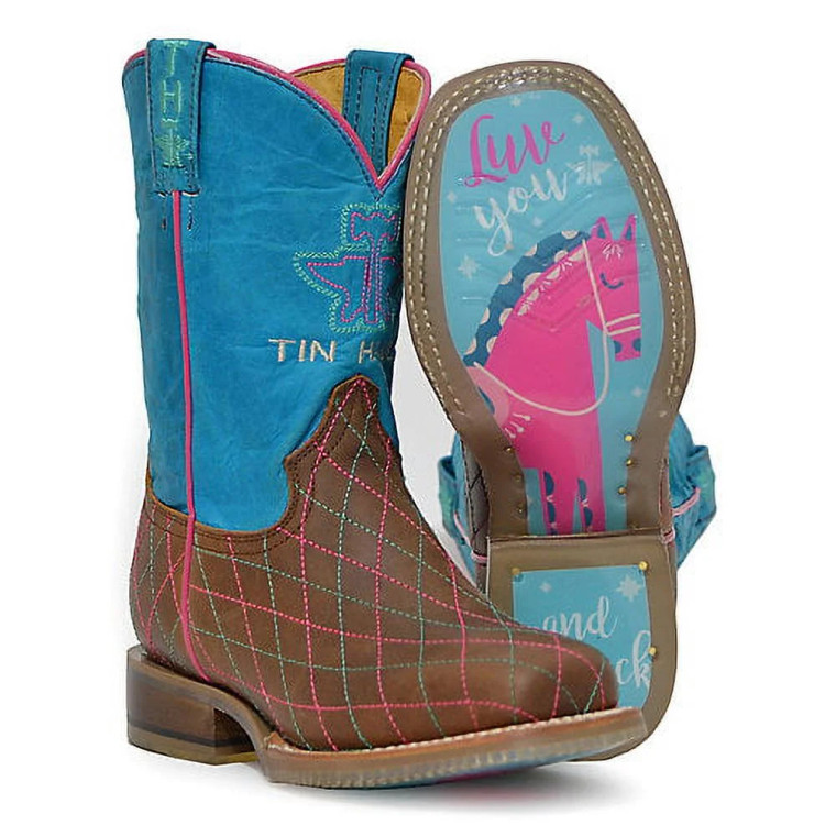 Tin Haul Childs Topeka Dream Catcher Square Toe Boots - 14-018-0101-5012
