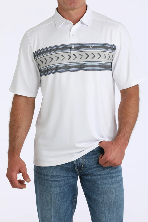 Men's Cinch ArenaFlex Geometric Polo Shirt - MTK1863047