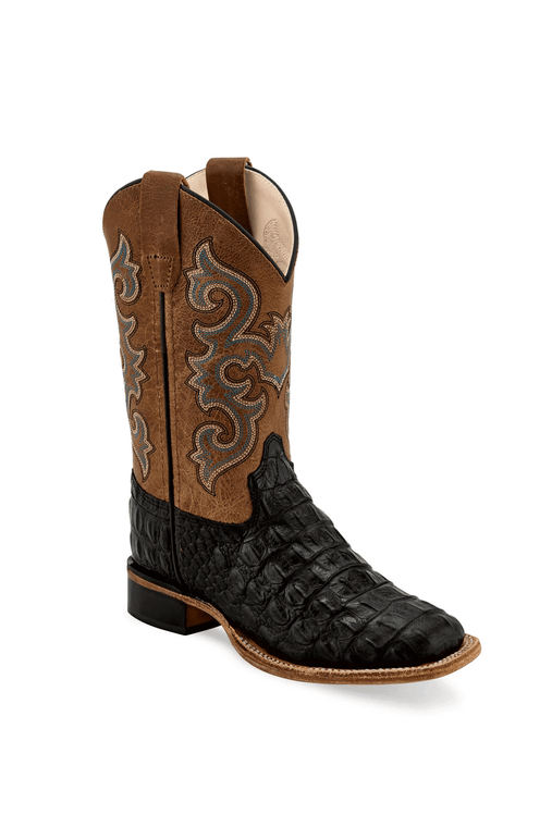 Old West Print Horn Back Gator Boots Kids - BSC1829