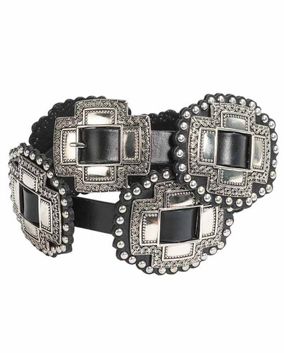 R Cinco Ranch RCR Signature Square Concho Black Belt Women’s Size XL RC Ranch | Accessories | R Cinco Ranch Rcr Signature Square  main image 2