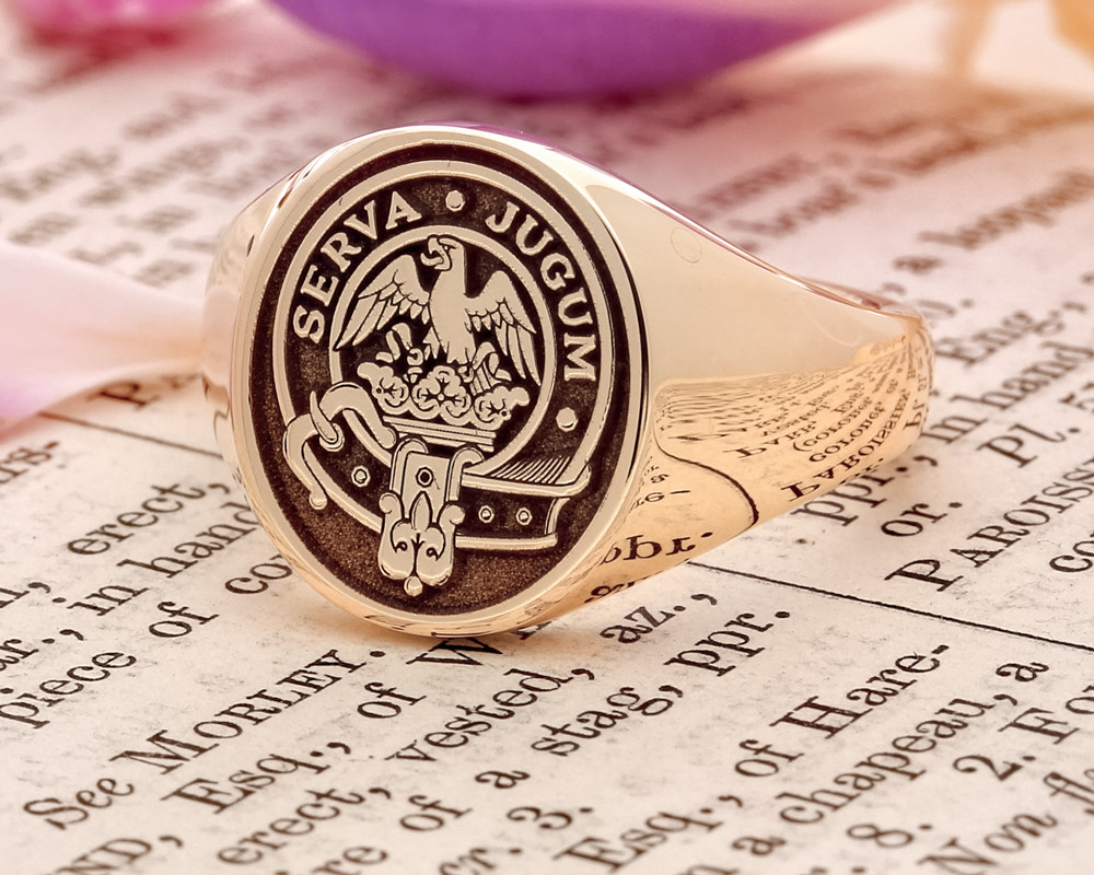 Sparkler Square Signet Gold Ring