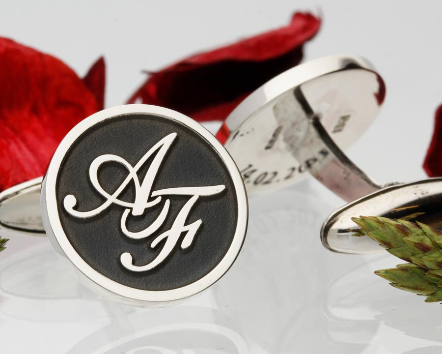 Personalised Monogram Cufflinks - MyPersonalJewellery