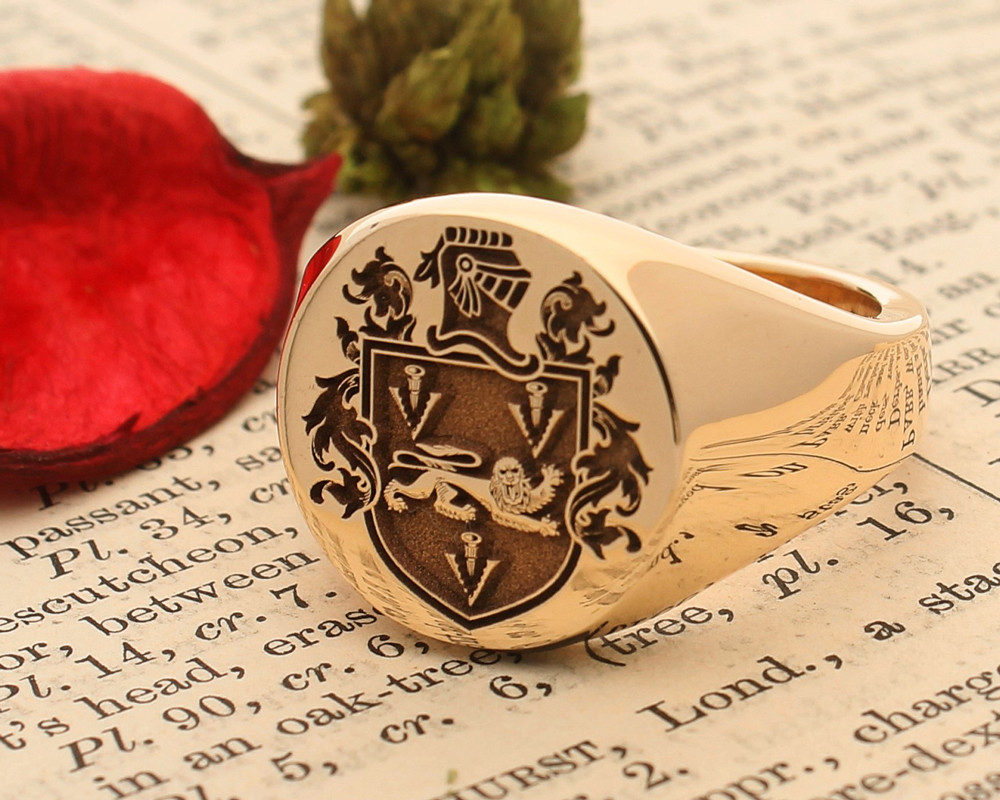 Family Crest Signet Ring HS44 My Personal Jewellery