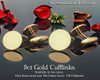 9ct Gold Handmade Cufflinks Laser Engraved Scottish Clan
