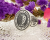 Custom Silver Signet Ring with Alexandrite stone in crown