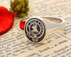 Fraser of Lovat Scottish Clan Signet Ring (example oval negative oxidised)