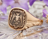 Custom Design Signet Ring 18ct Rose Gold