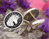 Magic Unicorn Silver or 9ct Gold Cufflinks Engraved