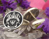 Worth Family Crest Cufflinks Silver or Gold