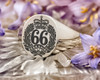 66th Regiment of Foot Military Signet Ring Design Positive