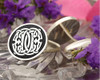 CD DC Victorian Monogram Cufflinks D5