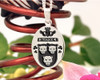 Magee Irish Claddagh Family Crest Design Pendant - Positive Engraving