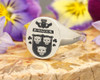 Magee Irish Claddagh Family Crest Signet Ring made to order
