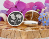Scottish Thistle and German Cornflower Engraved Cufflinks - union of Scotland and Germany