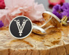 VY YV Victorian Monogram Cufflinks in Silver or 9ct Gold D1