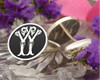 Y Y Victorian Monogram Cufflinks in silver or gold D3