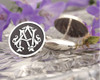 AN NA Victorian Monogram Silver or Gold Cufflinks D1