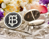 BF FB Victorian Monogram Cufflinks in Silver or 9ct Gold D2