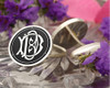 DD Victorian Monogram Cufflinks Silver or 9ct Gold D2