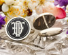 DF FD Victorian Monogram Cufflinks Silver or 9ct Gold D3