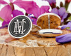 EM ME Victorian Monogram Cufflinks D2