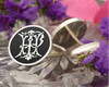 HP PH Victorian Monogram Cufflinks Signet Ring Pendant D3