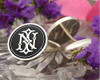 IN NI Victorian Monogram Cufflinks, Signet Ring, Pendant D1