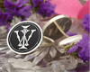 IW WI Victorian Monogram Cufflinks, Signet Ring, Pendant D1