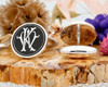 KW WK Victorian Monogram Cufflinks Signet Ring Pendant D2