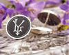 LY YL Victorian Monogram Cufflinks Signet Ring Pendant D2