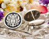 MM Victorian Monogram Cufflinks Signet Ring Pendant D1