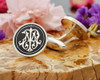 MP PM Victorian Monogram Cufflinks Pendant Signet Ring D4